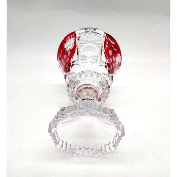 VTG Anna Hutte Bleikristall Ruby Cut to Clear 24% Lead Crystal  Dish~Germany - Picture 3 of 3
